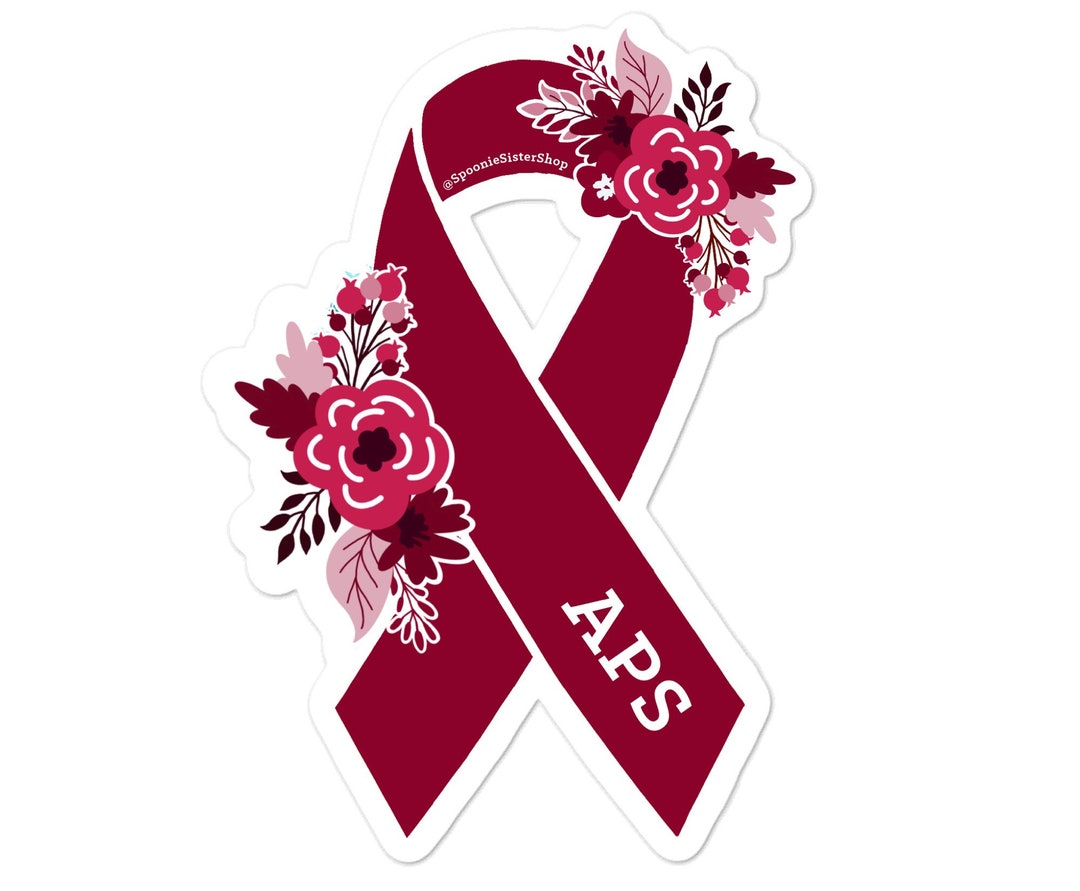 Antiphospholipid Syndrome Sticker, APS Awareness Stickers, Floral ...