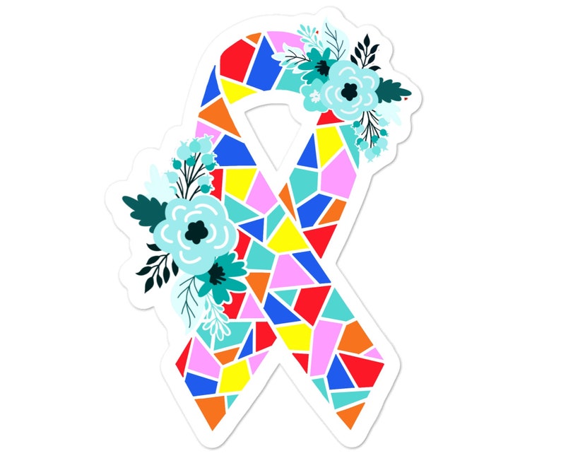 Dissociative Identity Disorder Sticker, DID Awareness Stickers, Floral ...