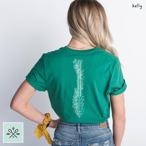 Floral Spinal Fusion Shirt, Spinal Fusion Surgery T-Shirt, Scoliosis Shirt, Spine Fusion TShirt, Scoliosis Surgery Shirt, Spinal Instability