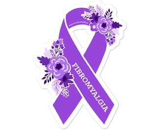 Fibromyalgie Aufkleber, Fibro Bewusstseinsband Sticker, Fibromyalgia Bewusstsein, Fibro Krieger Geschenk, Chronische Schmerzen Vinyl Aufkleber