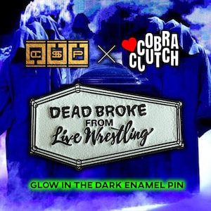 Dead Broke from Live Wrestling enamel coffin pin