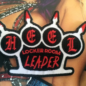 HEEL Locker Room Leader embroidered iron-on patch (pro wrestling)
