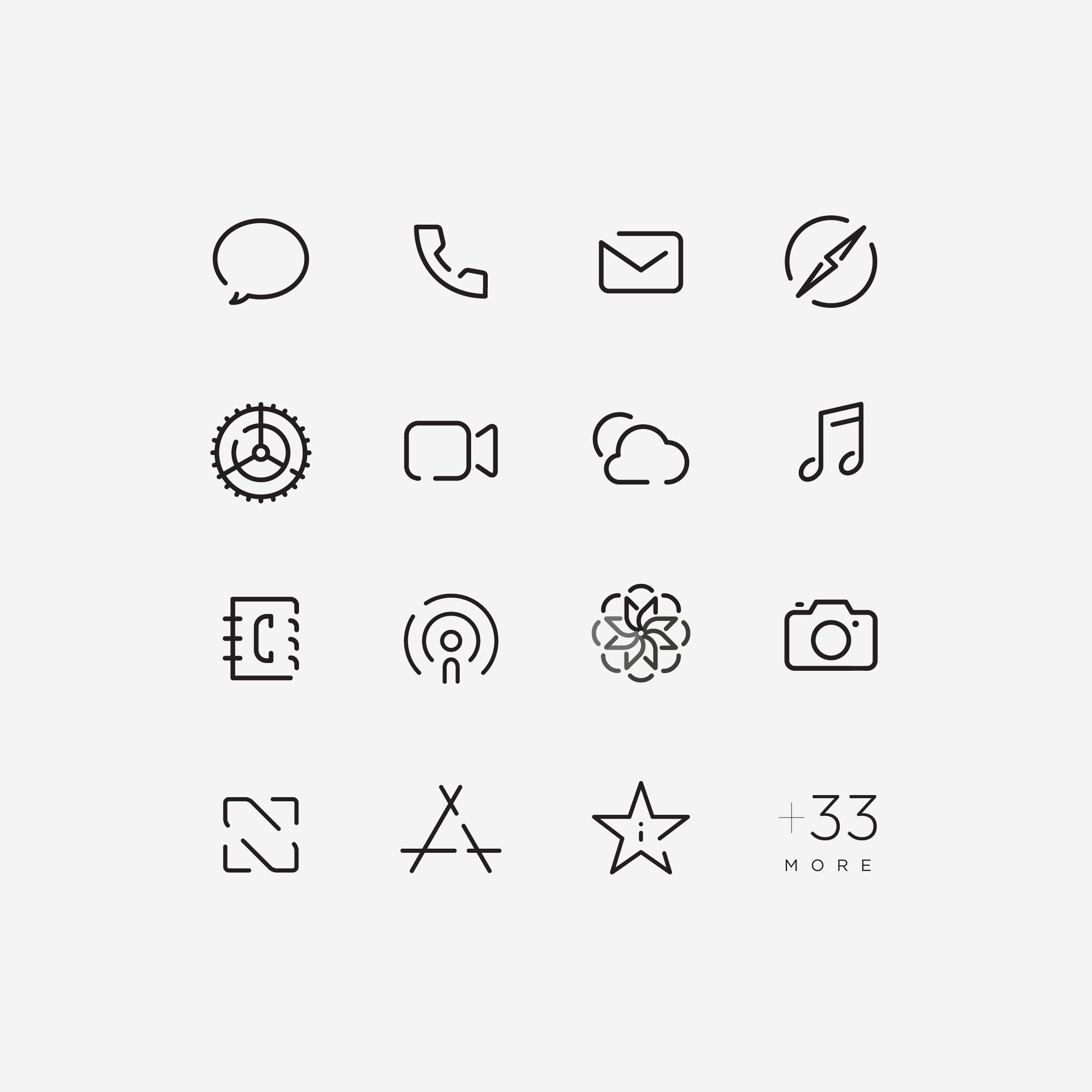 Black Iphone App Icons 96 Unique Icon Mega Pack Minimalist - Etsy
