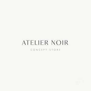 Plantilla de logotipo minimalista. Marca prediseñada. Logotipo elegante. Marca elegante para moda, belleza o servicios premium. Logotipos de Senti - Atelier Noir