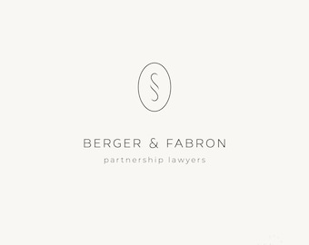 Minimalist Law Firm Logo Template: Stylish Legal Brand