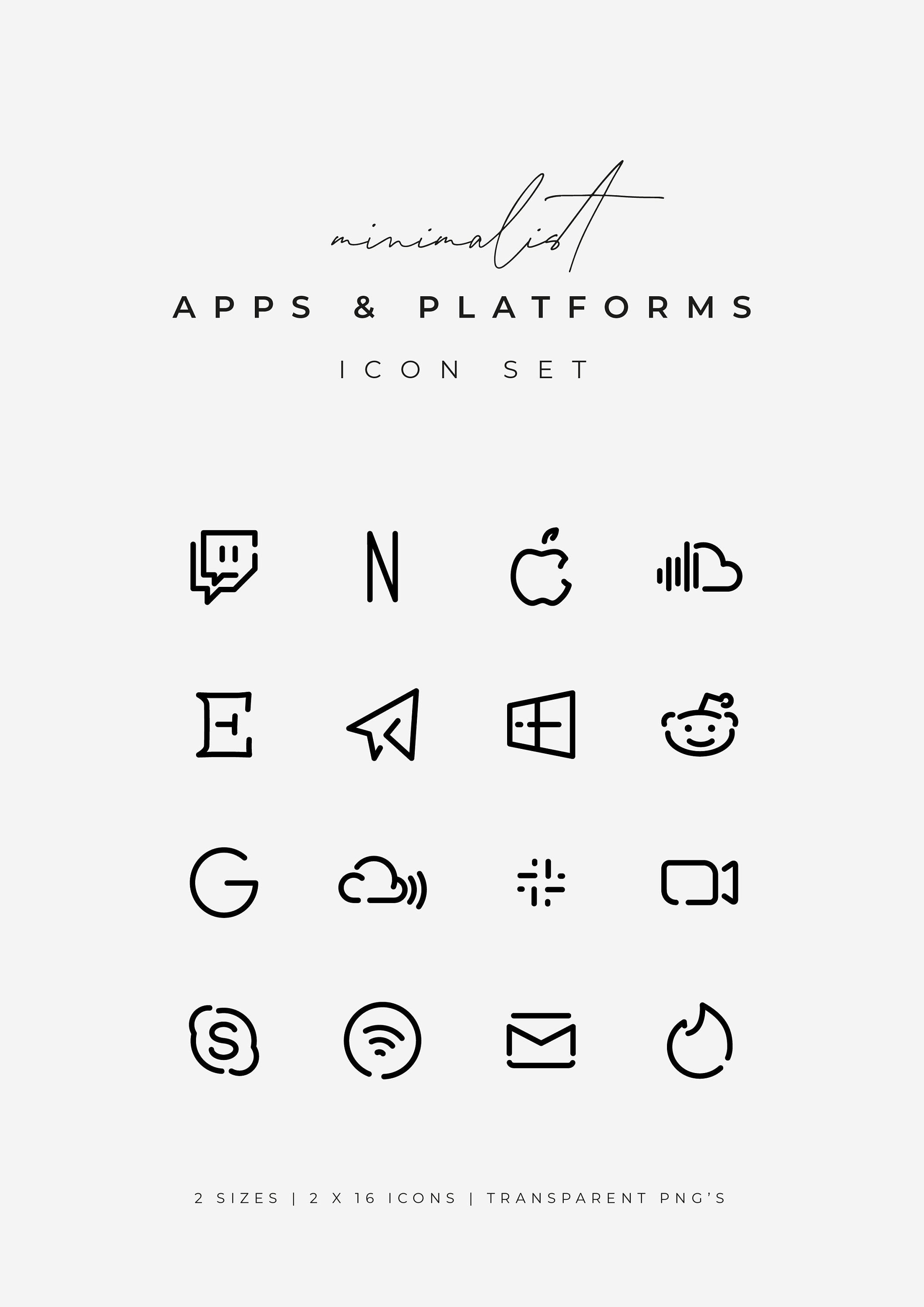Popular Apps Platforms Icon Set Iphone App Covers Black Etsy Singapore Popular Apps Platforms Icon Set Iphone App Covers Black Etsy Singapore