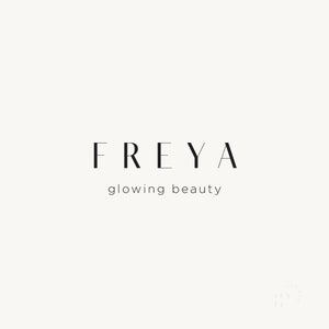Modelo de logotipo minimalista: marca de beleza e moda com estilo (pré-fabricado)