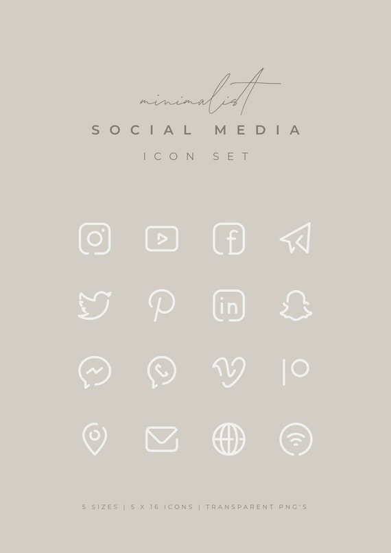 Nude Social Media Icons Minimalist Social Media Logos Etsy Nude Social Media Icons Minimalist Social Media Logos Etsy