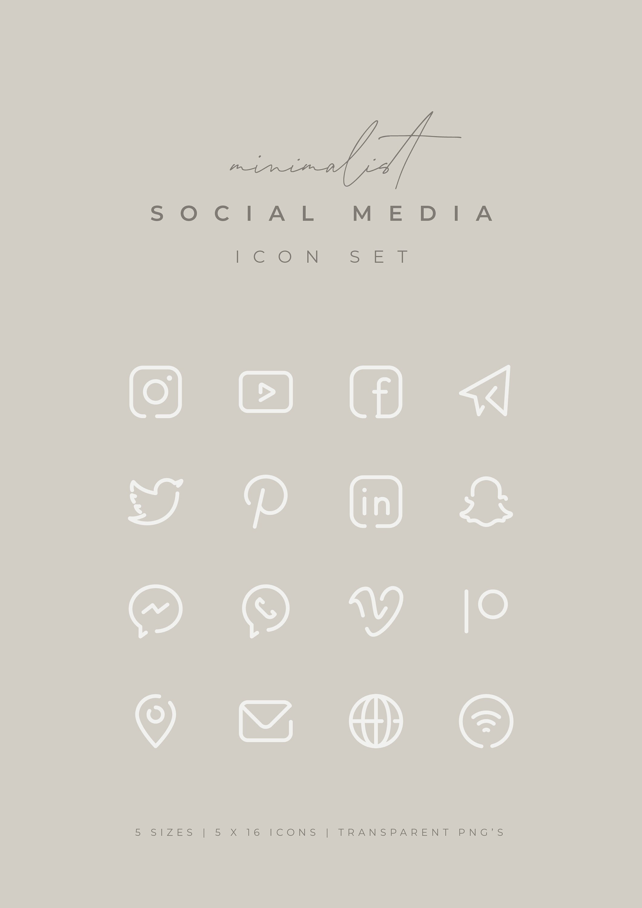 Nude Social Media Icons Minimalist Social Media Logos Etsy Nude Social Media Icons Minimalist Social Media Logos Etsy