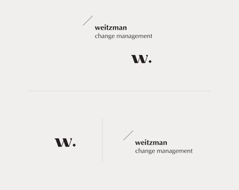 Elegant Branding Template. Premade Business Logos. Premium Brand for Consulting, Legal or Tax Advisor. Quality Logo by Senti - Weitzman