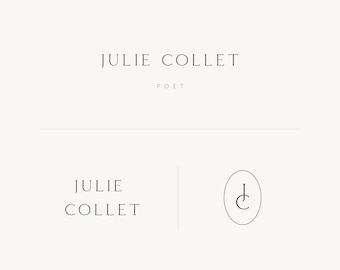 Conjunto de logotipos minimalistas: plantillas prediseñadas de marca para belleza y moda (PNG, JPG, PDF)