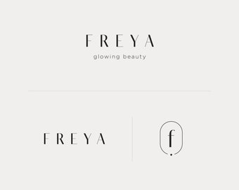 Stylish Logo Templates, Minimalist Branding, Premade Logo, Aesthetic Brand, Luxury Fashion, Beauty or Premium Service Logos by Senti: Freya