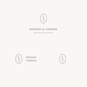 Premade Logo Templates. Law Firm Branding. Stylish Legal Brand. Premium Logos for Attorney, Solicitor, Lawyer and Barrister - Berger Fabron