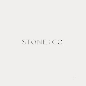 Premade Logo.  Stylish Logo Template. Minimalist Branding. Sleek Business Logo. Elegant Fashion, Beauty or Art Logos by Senti - Stone & Co.