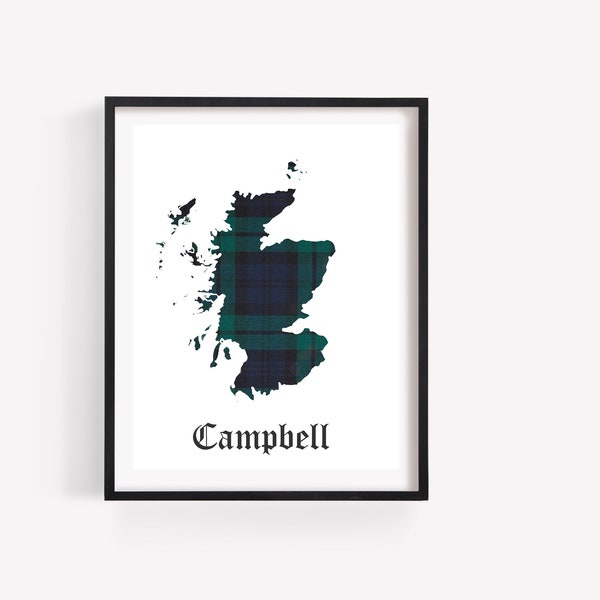 Campbell Tartan Ecosse Imprimer