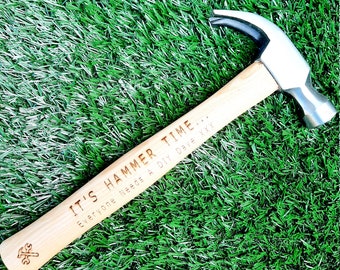 Personalised Custom Hammer | Unique DIY Gifts | Laser Engraved | Retirement, Father's Mother's Day Gifts