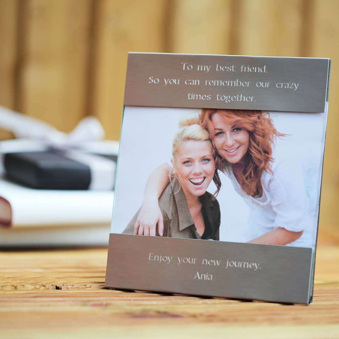 thumbnail image 2 of Personalised Silver Photo Frame - Engraved Anniversary Wedding Gift, SpokenGifts 2 of 5