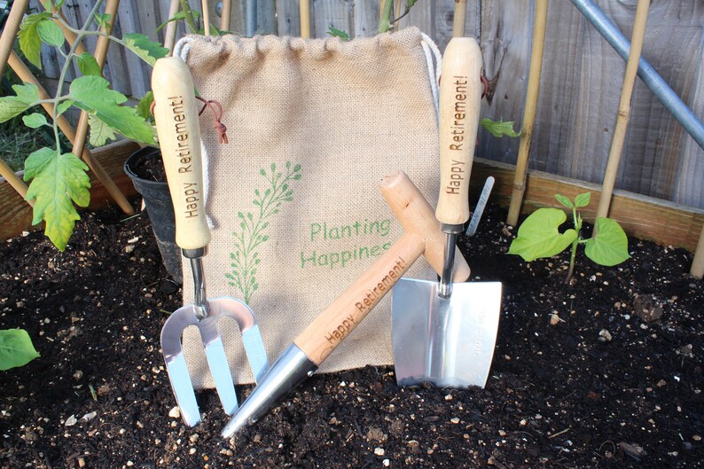 Personalised Garden Tools Engraved Gardening Gift Set Etsy
