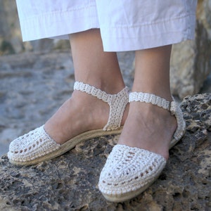 Espadryle Irma® PDF wzór/obuwie damskie na wiosnę-lato/espadryle ręcznie robione na szydełku. W języku hiszpańskim