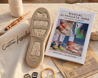 Kit modello espadrillas IRMA® / Kit fai da te per espadrillas con suole in juta. In spagnolo
