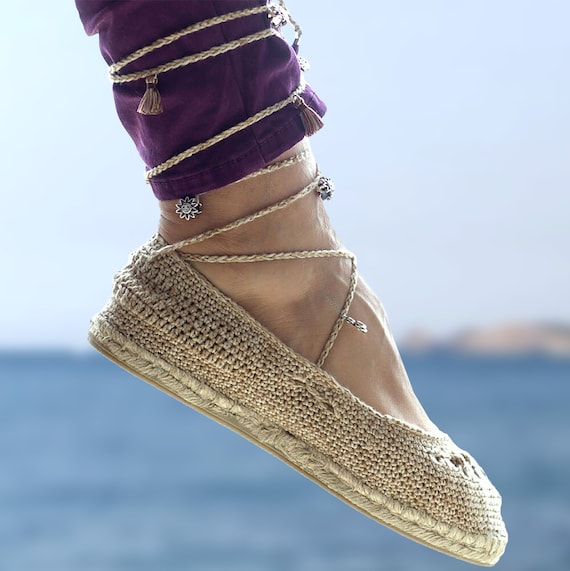 SOL WOMAN Espadrilles Women s Footwear for Spring summer Handmade Crochet Linen Espadrilles. Etsy Canada