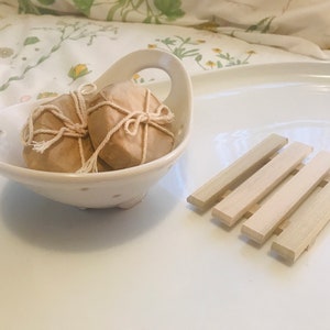 Natural Wood Soap Dish