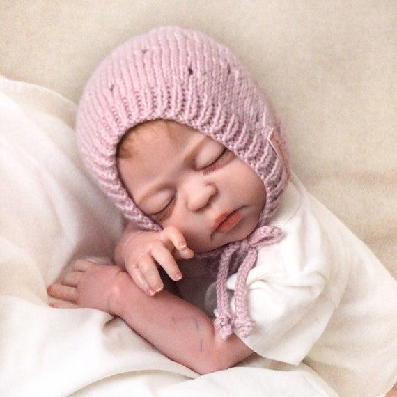 Gorrito bebé recién nacido tundosado y bordado de estrellas Canela  (6046W22_15)