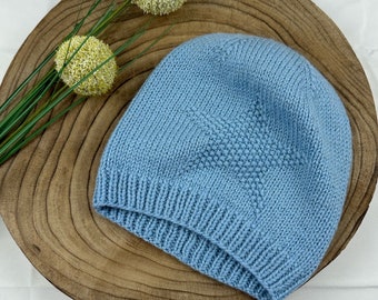 Strickmütze Beanie Strickbeanie Wollmütze Mütze  Kindermütze Wintermütze Merinowolle gestrickt