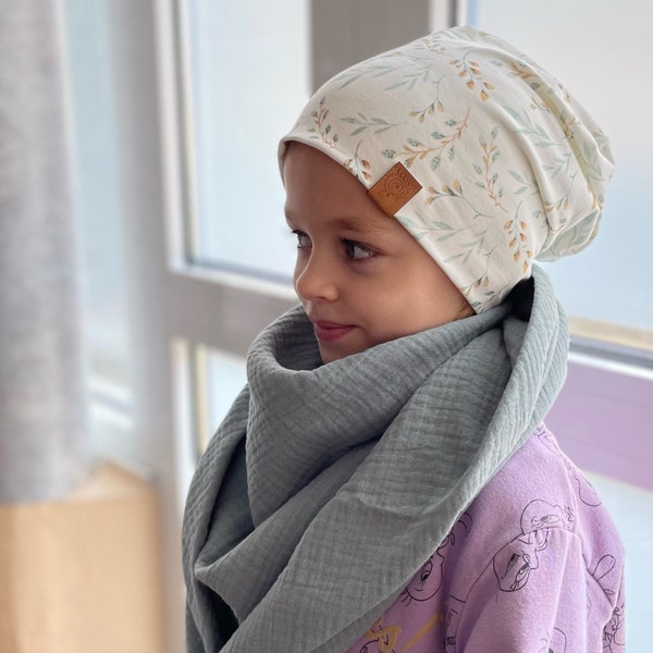 Beanie Mütze Frühlingsmütze Kindermütze Babymütze doppellagig