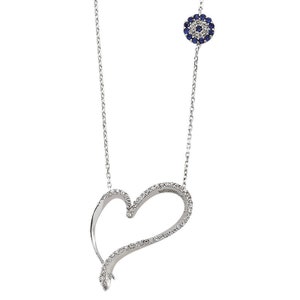 925 Sterling Silver Necklace, Love Heart Pendant Necklace, Sterling Silver Jewelry For Women, For Wedding, Birthday, Mothers Day, Gift