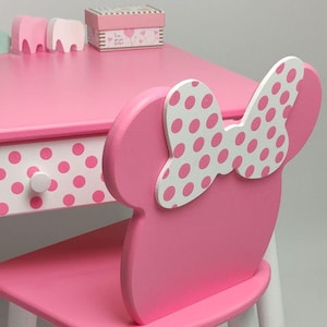 Wooden Kids Table and Chair Set, Handmade Kids Table, Gift for Children, Playroom Furniture, Kids Table and Chairs Set, Kids Stool and Chair