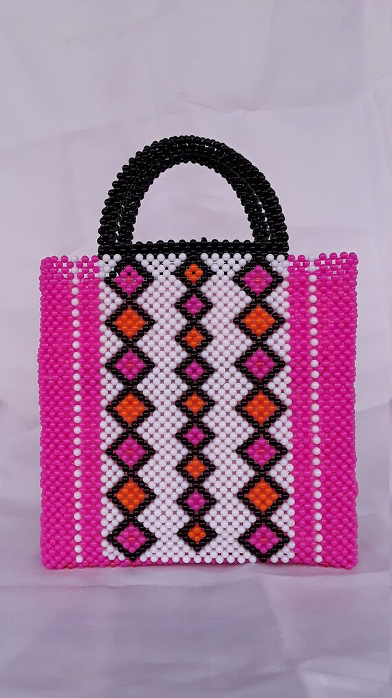 acrylic beaded bag