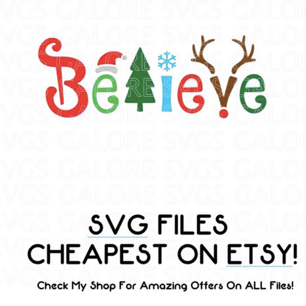 christmas wording quotes svg file CHEAPEST ON ETSY popular svg files 2018 Christmas Rudolph believe