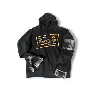 upcycled hoodie