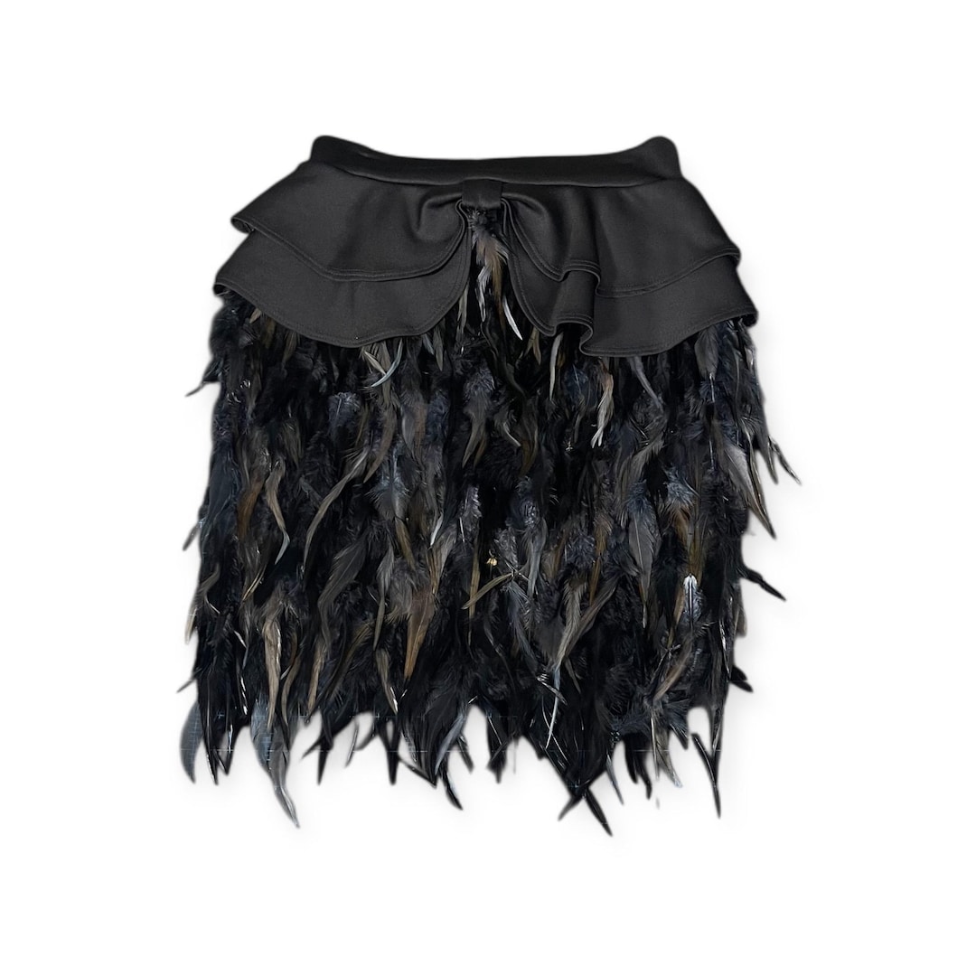 FEATHER WRAP SKIRT
