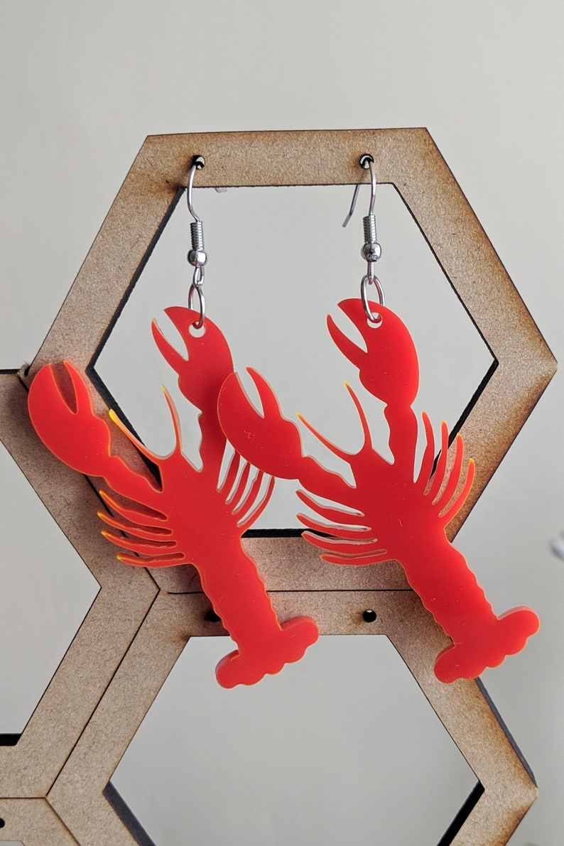 Red Lobster Earrings