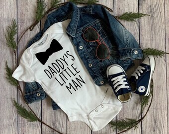 daddy's little man onesie