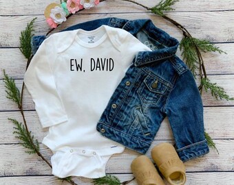 Schitt's Creek Shirt, Schitt's Creek Baby Clothes, Funny Bodysuits, Ew David, Alexis David Onesie, Baby Shower Gift, The Bebe, Baby Schitt,