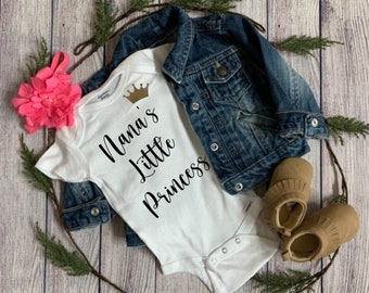 Nana's Little Princess Bodysuit - Baby Girl Gift - Nana Shirt