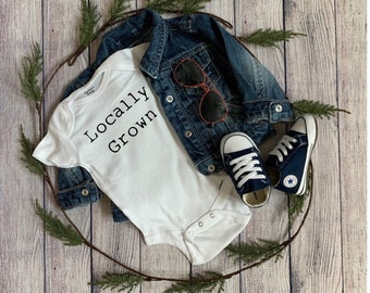 Locally Grown Baby Bodysuit - Baby Gift