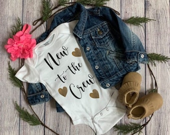 New to the Crew, New to the Crew Shirt, New to the Crew Bodysuit, New to the Crew Gift, New to the Crew Announcement, Baby Annoucement