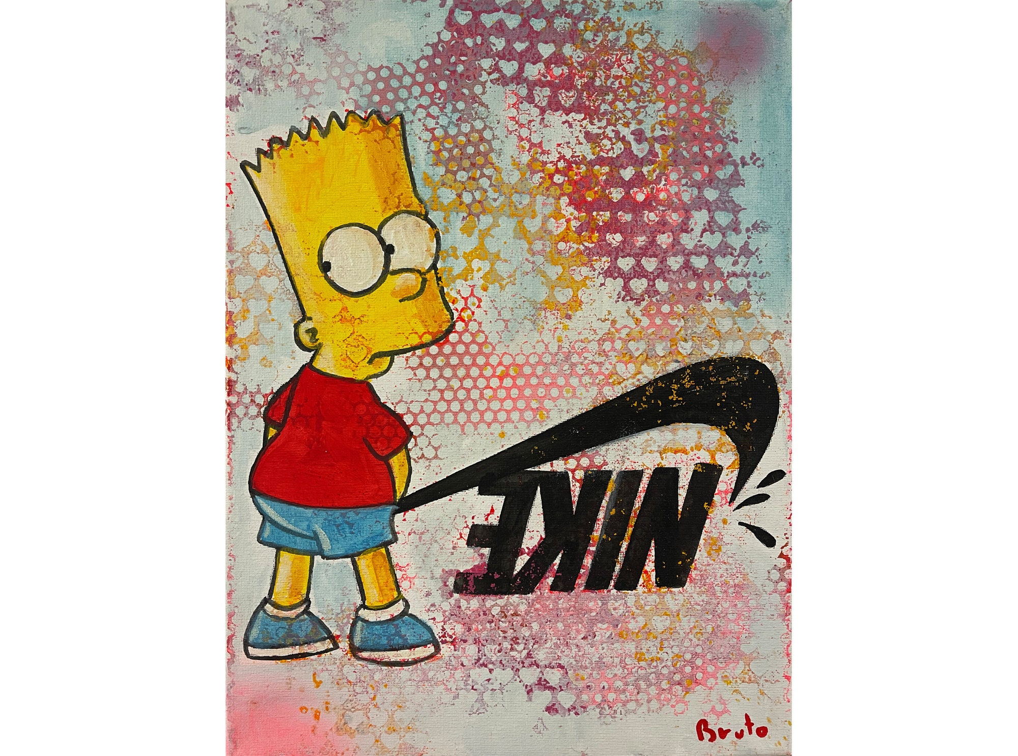 Bart simpson nike - Etsy España