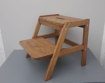 Escabeau, escabeau, escabeau en bois, tabouret, échelle en bois, tabouret en bois pour enfant, tabouret d'intérieur, escabeau de cuisine
