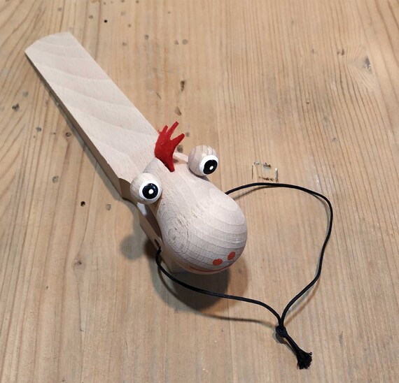 Carved Beech Wood Door Stopper Wooden Door Stop Dragon Shape Wooden Door Stopper