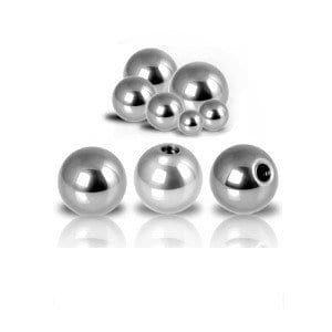 Minuscule boule de vis de 16g, vis sur tous les bijoux de 16g .. Acier chirurgical 316L - Livré en 2mm, 2.5mm ou 3mm (sans nickel)