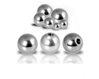 Tiny 16g Screw Ball, Screws on Any 16g Jewelry..316L Surgical Steel - Comes in 2mm, 2.5mm or 3mm ( nickel free )