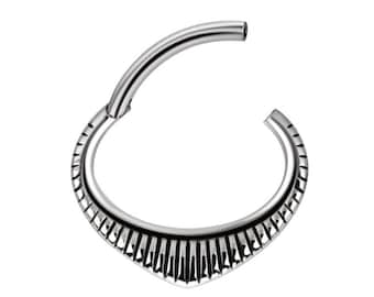 Septum Ring Daith Jewelry Helix Clicker 316L Surgical Steel  16g - 7mm