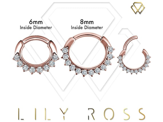 Top Piercing à Visser Piercing Top A Visser En Acier Chirurgical 316L Et Oxydes De Zirconium - Fleur - Six Zircons Sertis Acier Pour Cette Délicate Fleur - 9,5 Mm (Argenté/Aurore Boréale