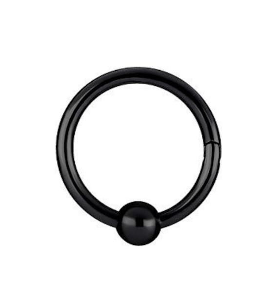 16g Black Daith Piercing Jewelry, Septum Ring Tragus/cartilage