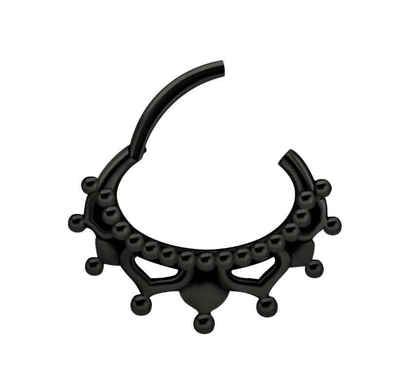 Septum Earring - Septum Clicker Hoop Surgical Steel - Daith Piercing - Septum Jewelry 16g - Daith Earring - Septum Clicker - UK